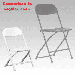 2 1741189823 Kids Size White folding chair - Pack of 5