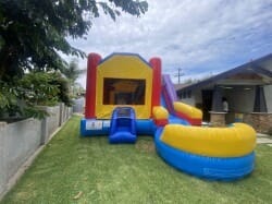 6 in 1 Classic Castle Combo Water Slide with pool